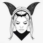 headband with bat wings image